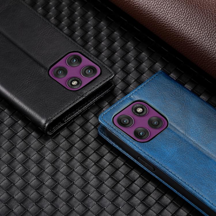 For Motorola Edge 60 Pro TTUDRCH RFID Retro Texture Magnetic Leather Phone Case