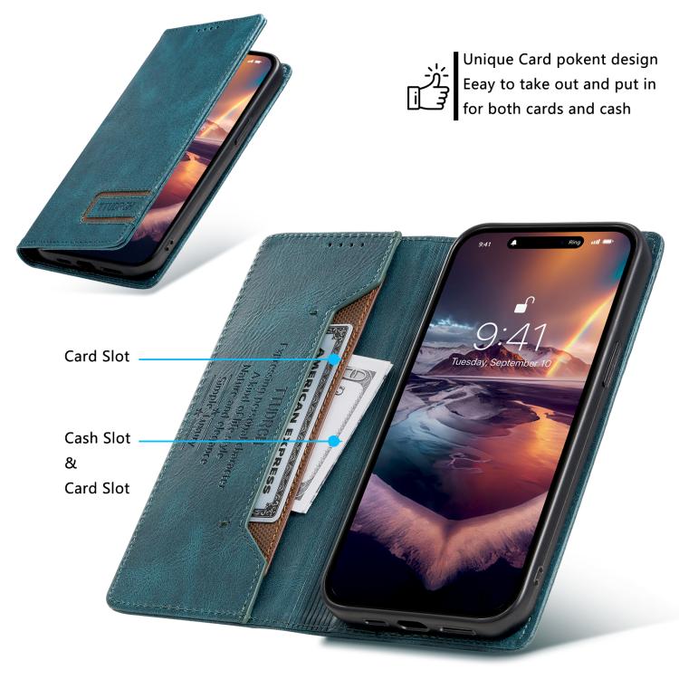 For Motorola Edge 60 Pro TTUDRCH RFID Retro Texture Magnetic Leather Phone Case
