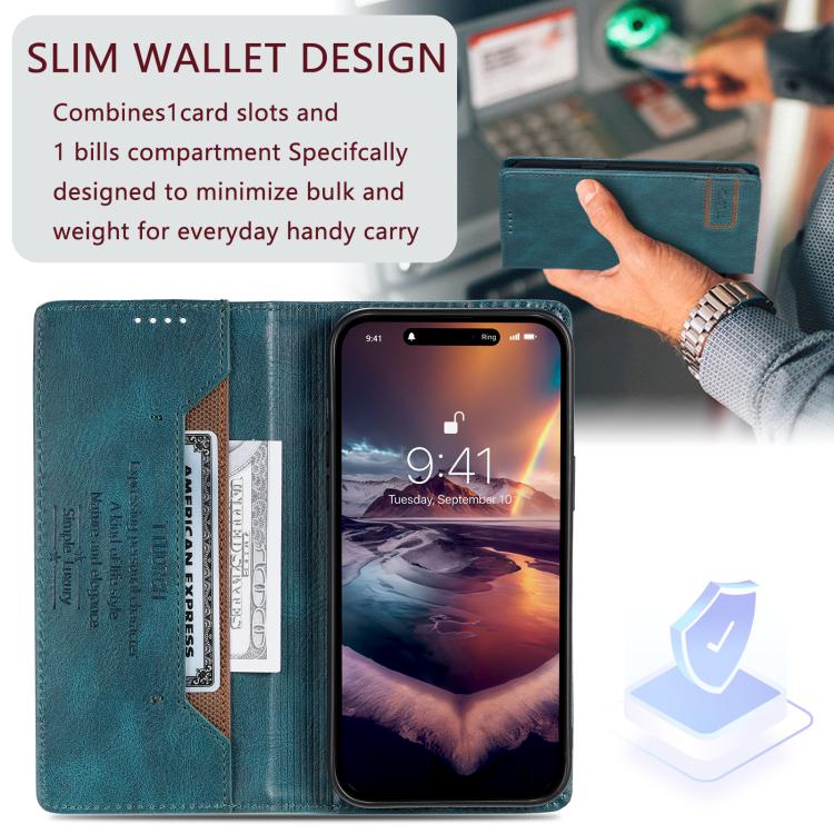 For Motorola Edge 60 Pro TTUDRCH RFID Retro Texture Magnetic Leather Phone Case