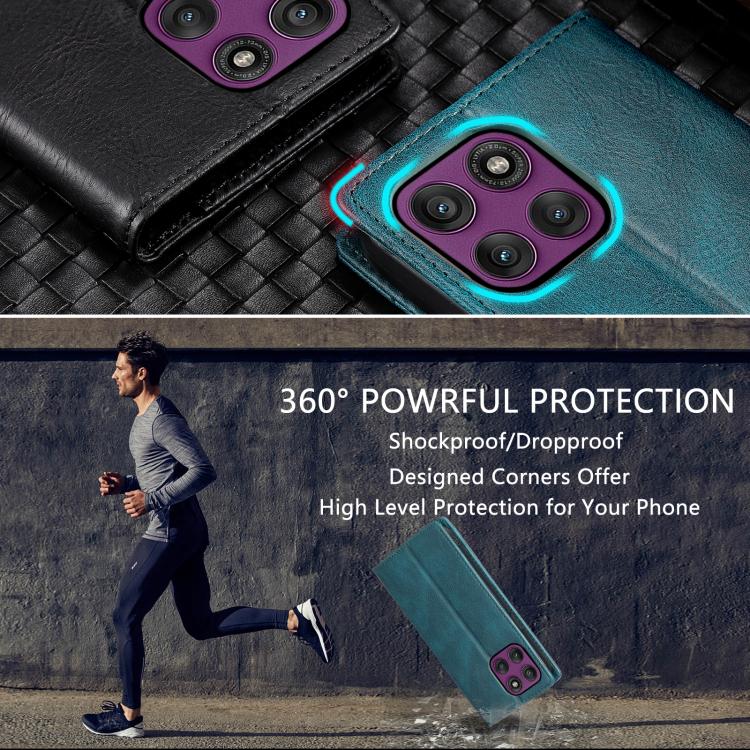 For Motorola Edge 60 Pro TTUDRCH RFID Retro Texture Magnetic Leather Phone Case