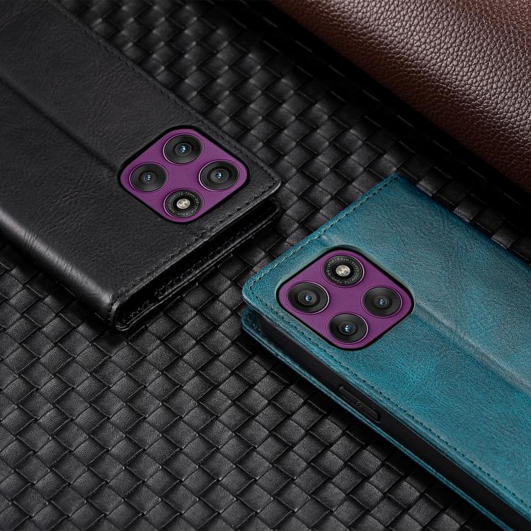 For Motorola Edge 60 Pro TTUDRCH RFID Retro Texture Magnetic Leather Phone Case
