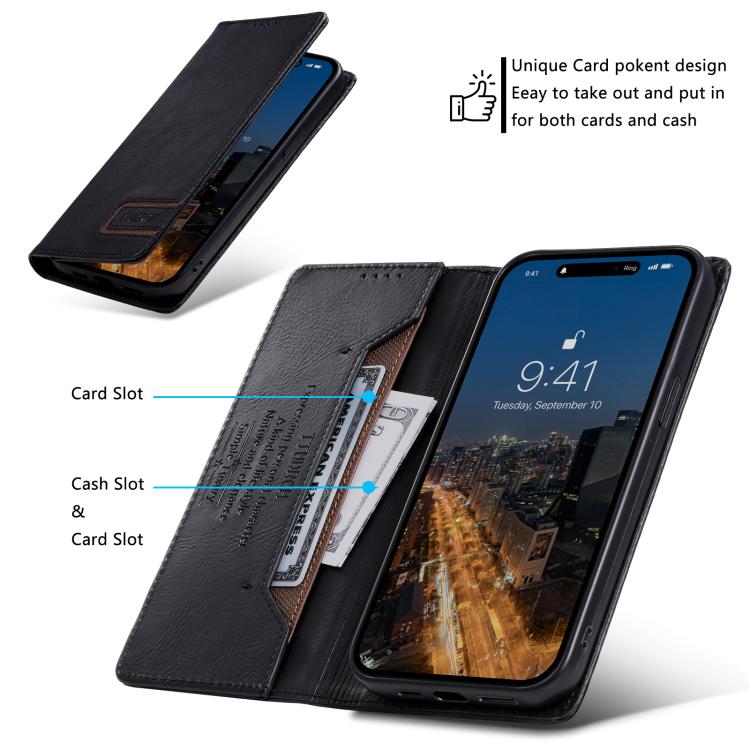 For Motorola Edge 60 Pro TTUDRCH RFID Retro Texture Magnetic Leather Phone Case