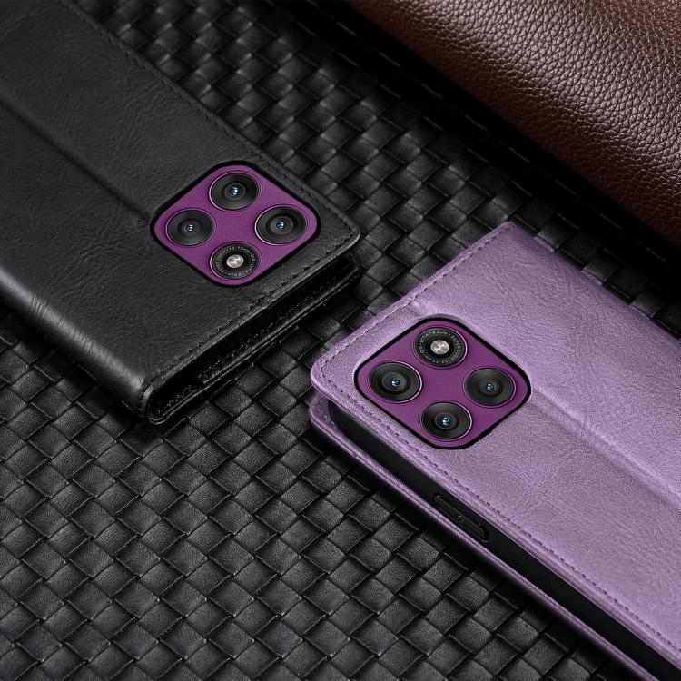 For Motorola Edge 60 Pro TTUDRCH RFID Retro Texture Magnetic Leather Phone Case
