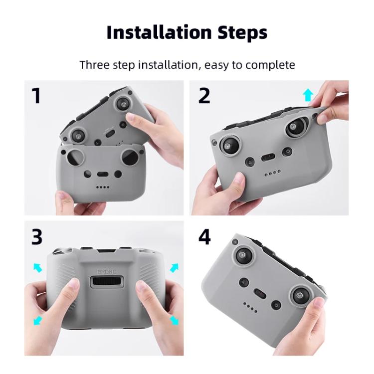 For DJI RC-N2 / RC-N1 BRDRC Remote Control Shockproof Anti-scratch Silicone Case