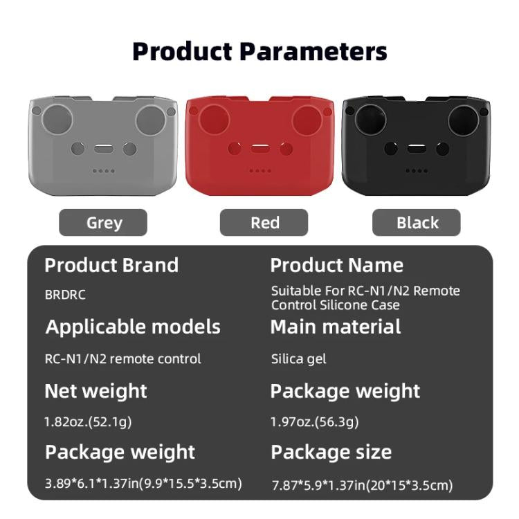 For DJI RC-N2 / RC-N1 BRDRC Remote Control Shockproof Anti-scratch Silicone Case