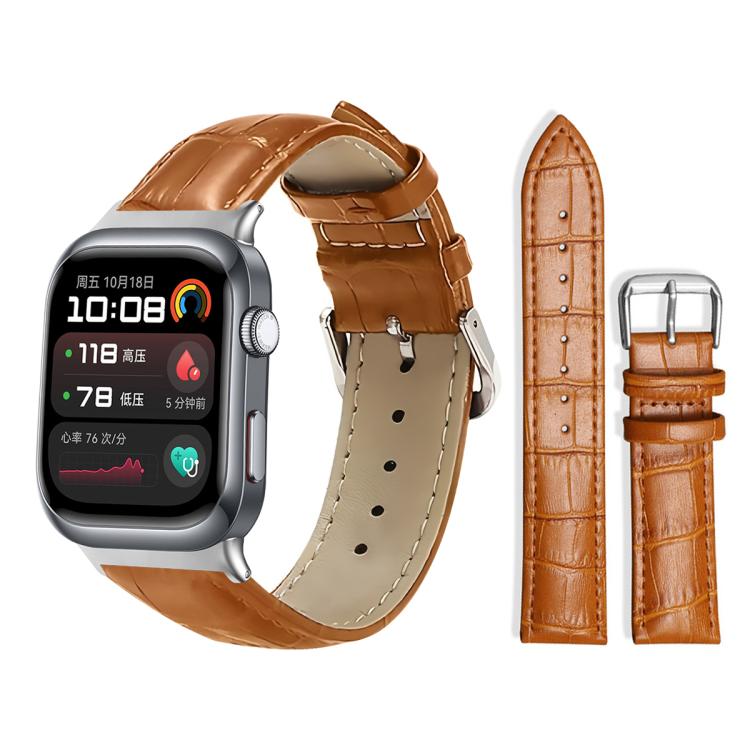 For Huawei Watch D2 22mm xDfind Bamboo Texture Pin Buckle Leather Watch Band