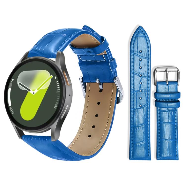 For Samsung Galaxy Watch7 / FE / 6 / 5 / 4 20mm xDfind Bamboo Texture Pin Buckle Leather Watch Band