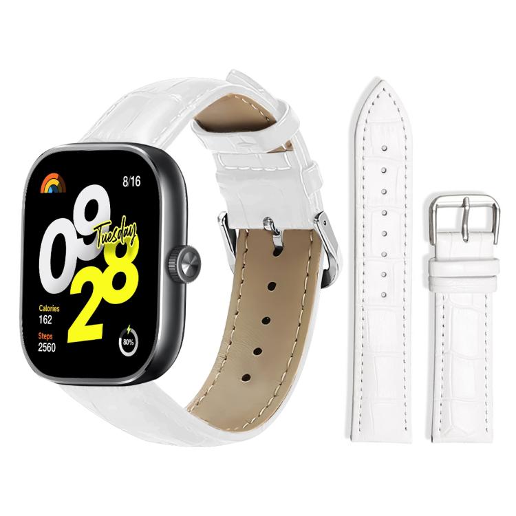 For Xiaomi Band 10 Pro / 9 Pro / Redmi Watch 6 xDfind Bamboo Texture Pin Buckle Leather Watch Band