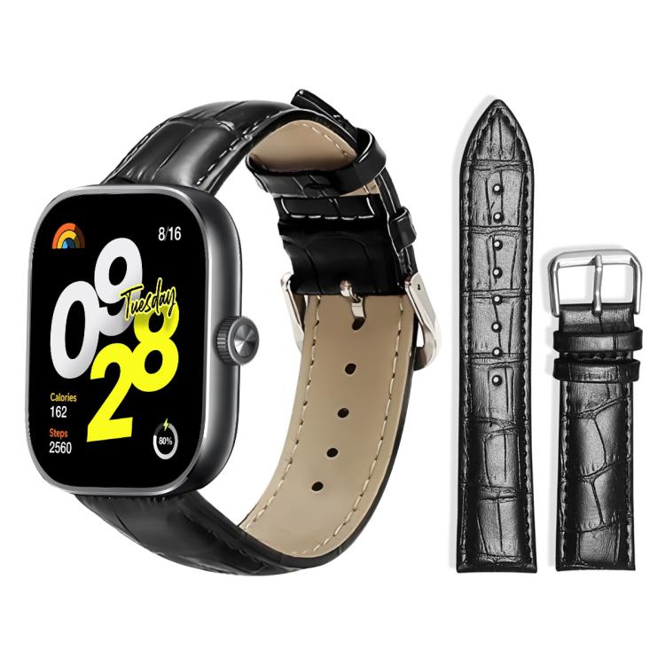 For Xiaomi Band 10 Pro / 9 Pro / Redmi Watch 6 xDfind Bamboo Texture Pin Buckle Leather Watch Band