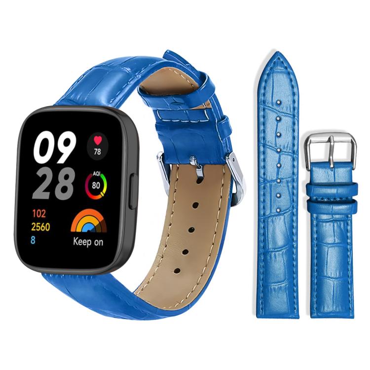 For Redmi Watch 3 20mm xDfind Bamboo Texture Pin Buckle Leather Watch Band