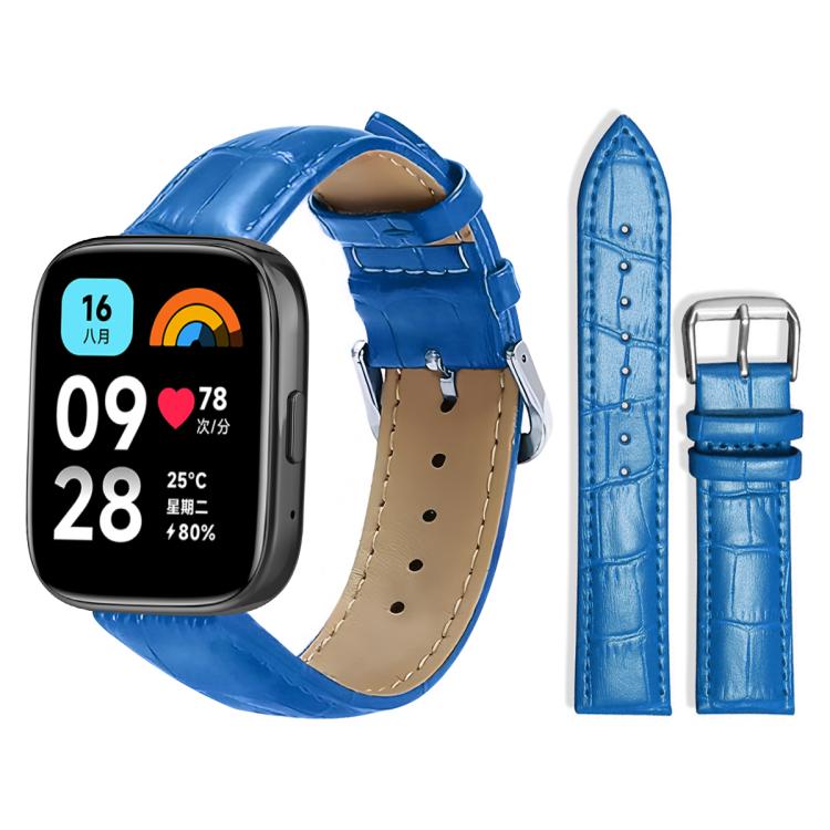 For Redmi Watch 3 Active / Lite 20mm xDfind Bamboo Texture Pin Buckle Leather Watch Band