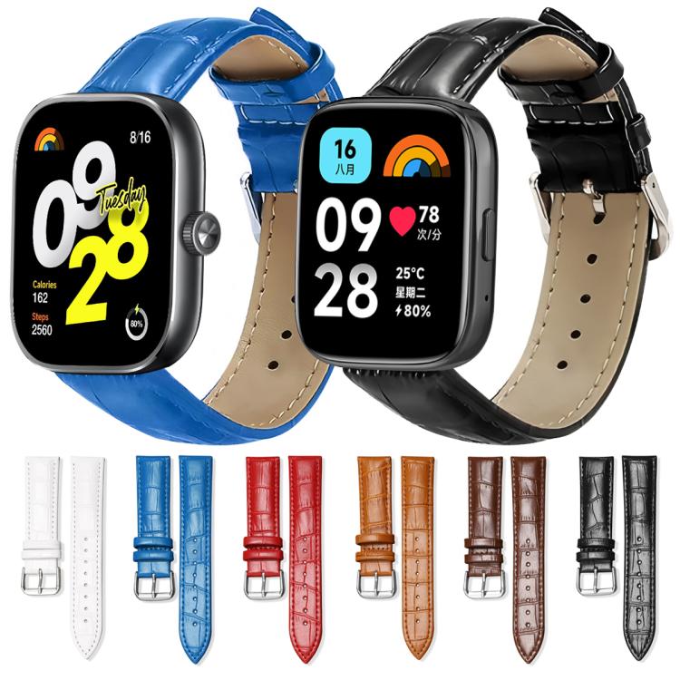 For Xiaomi Band 10 Pro / 9 Pro / Redmi Watch 6 xDfind Bamboo Texture Pin Buckle Leather Watch Band