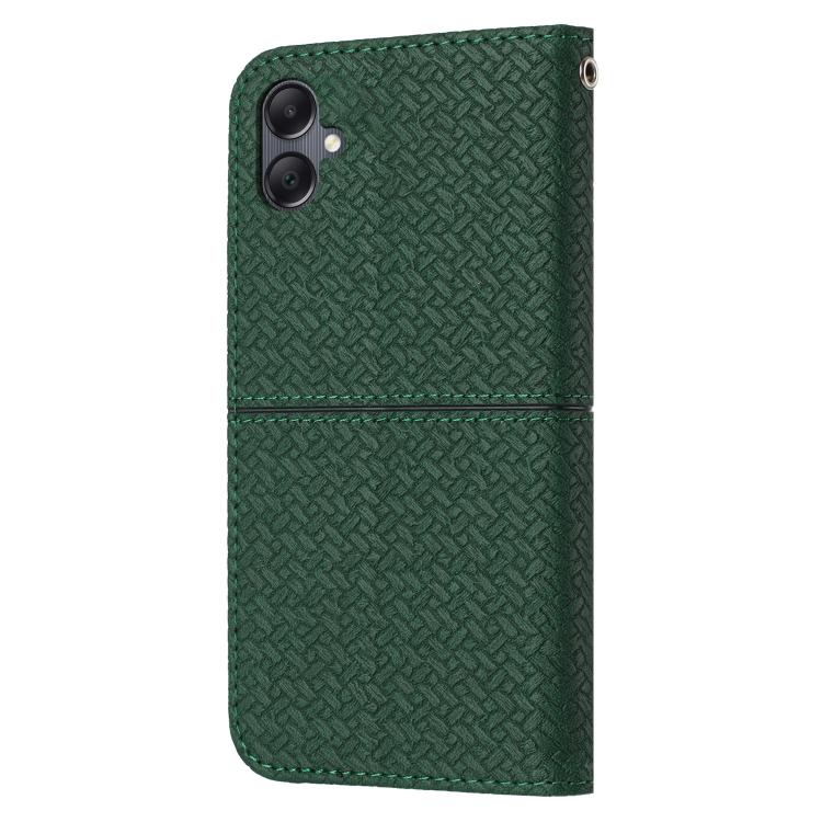 For Samsung Galaxy A07 4G / A06 4G Woven Texture Stitching Magnetic Leather Phone Case