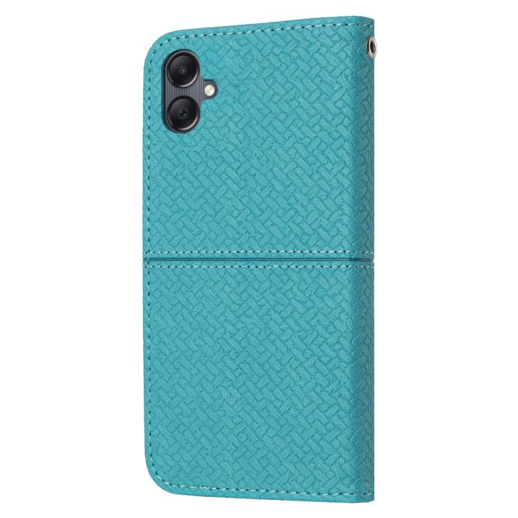 For Samsung Galaxy A07 4G / A06 4G Woven Texture Stitching Magnetic Leather Phone Case