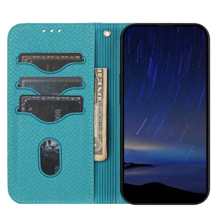For Samsung Galaxy A07 4G / A06 4G Woven Texture Stitching Magnetic Leather Phone Case