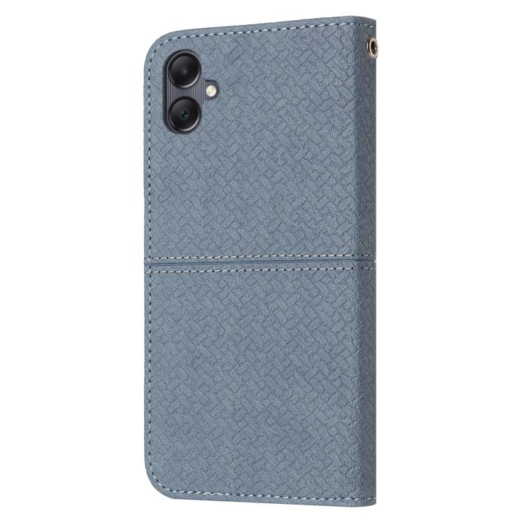 For Samsung Galaxy A07 4G / A06 4G Woven Texture Stitching Magnetic Leather Phone Case