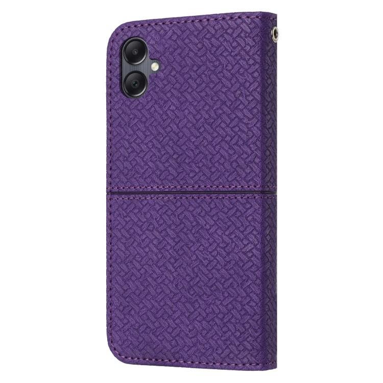 For Samsung Galaxy A07 4G / A06 4G Woven Texture Stitching Magnetic Leather Phone Case