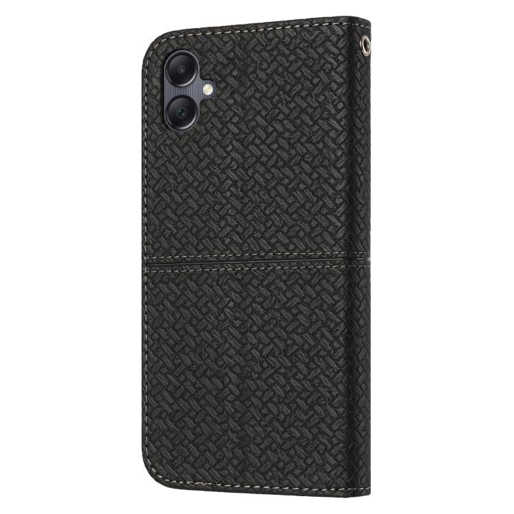 For Samsung Galaxy A07 4G / A06 4G Woven Texture Stitching Magnetic Leather Phone Case