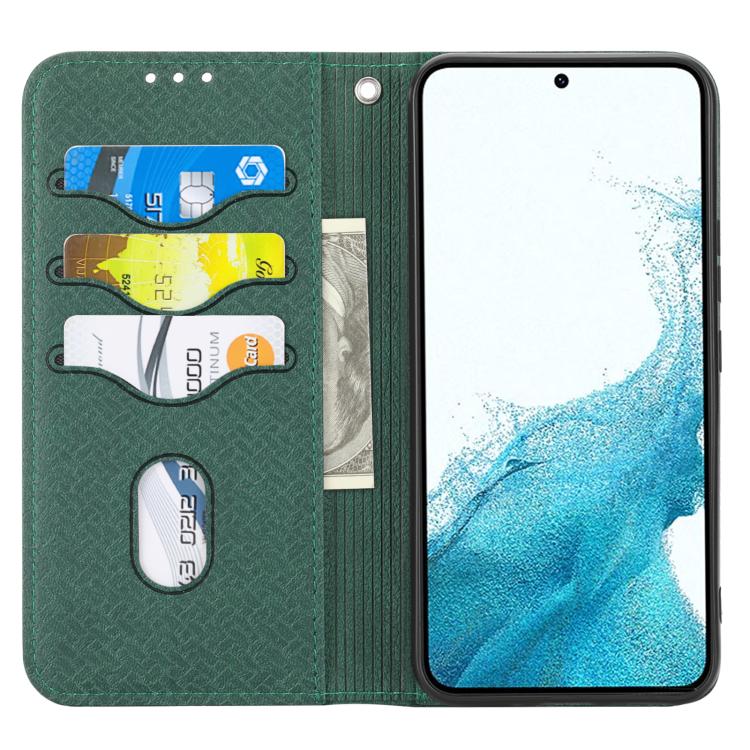 For Samsung Galaxy A17 5G / A26 5G Woven Texture Stitching Magnetic Leather Phone Case