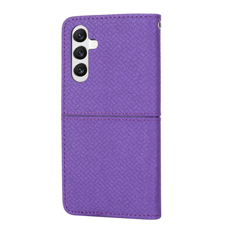 For Samsung Galaxy A17 5G / A26 5G Woven Texture Stitching Magnetic Leather Phone Case