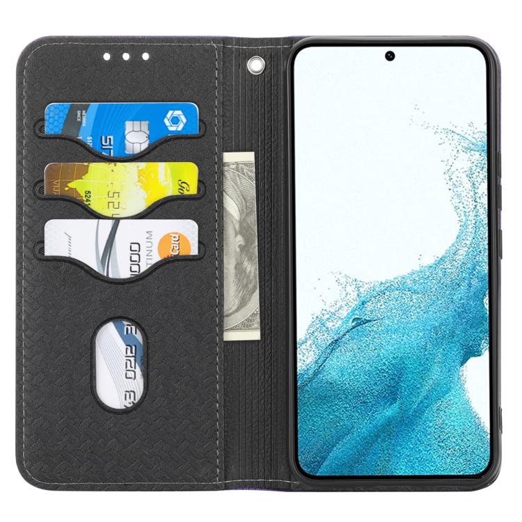 For Samsung Galaxy A17 5G / A26 5G Woven Texture Stitching Magnetic Leather Phone Case