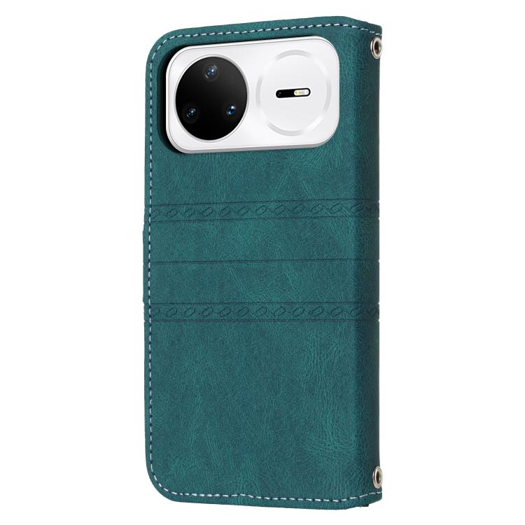For Huawei nova 15 Pro Embossed Stripes Skin Feel Leather Phone Case