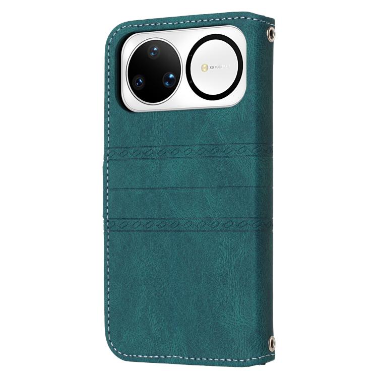For Huawei nova 15 Ultra Embossed Stripes Skin Feel Leather Phone Case