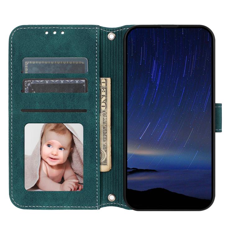 For Huawei nova 15 Ultra Embossed Stripes Skin Feel Leather Phone Case
