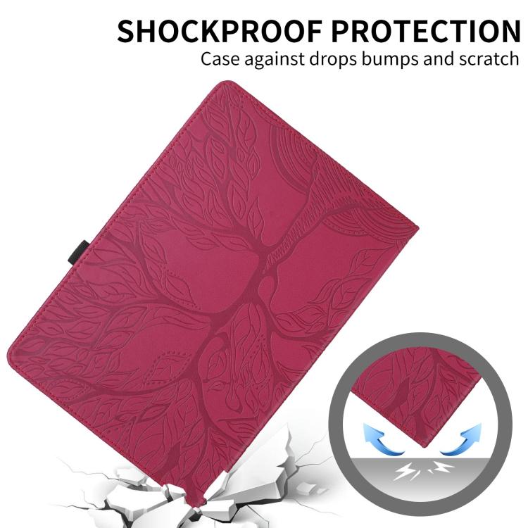 For OPPO Pad SE Tree Life Embossed Rotation Leather Tablet Case