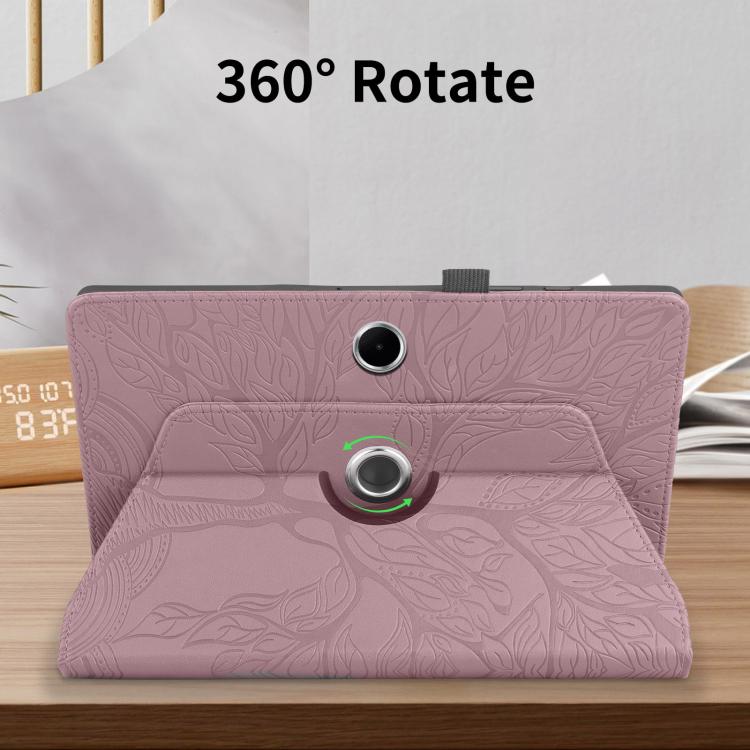 For OPPO Pad SE Tree Life Embossed Rotation Leather Tablet Case