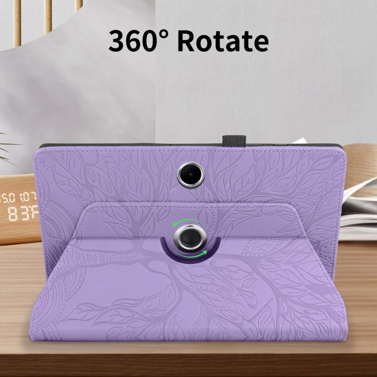 For OPPO Pad SE Tree Life Embossed Rotation Leather Tablet Case