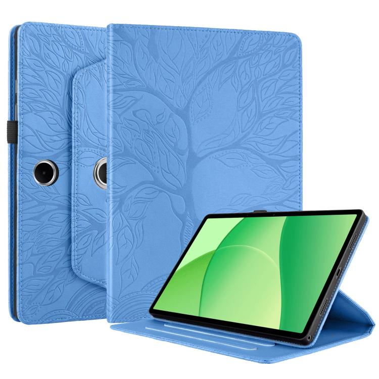 For OPPO Pad SE Tree Life Embossed Rotation Leather Tablet Case