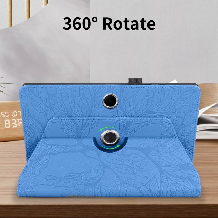 For OPPO Pad SE Tree Life Embossed Rotation Leather Tablet Case