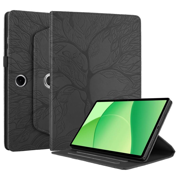 For OPPO Pad SE Tree Life Embossed Rotation Leather Tablet Case