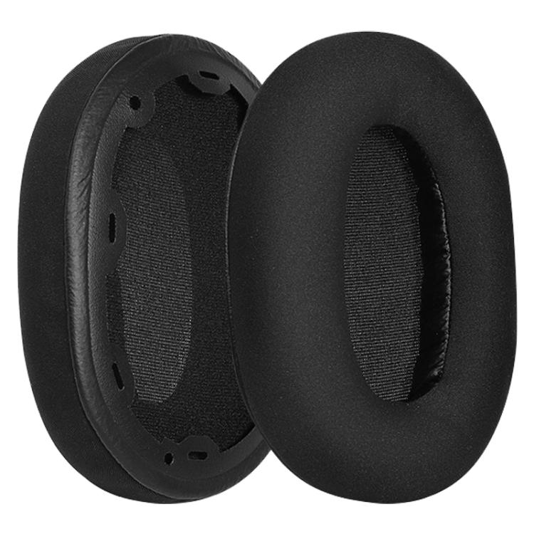 2pcs Ice Silk Cloth Earphone Replacement Earpads Pads For Sony INZONE H9 / H7 / WH-G900N - Black