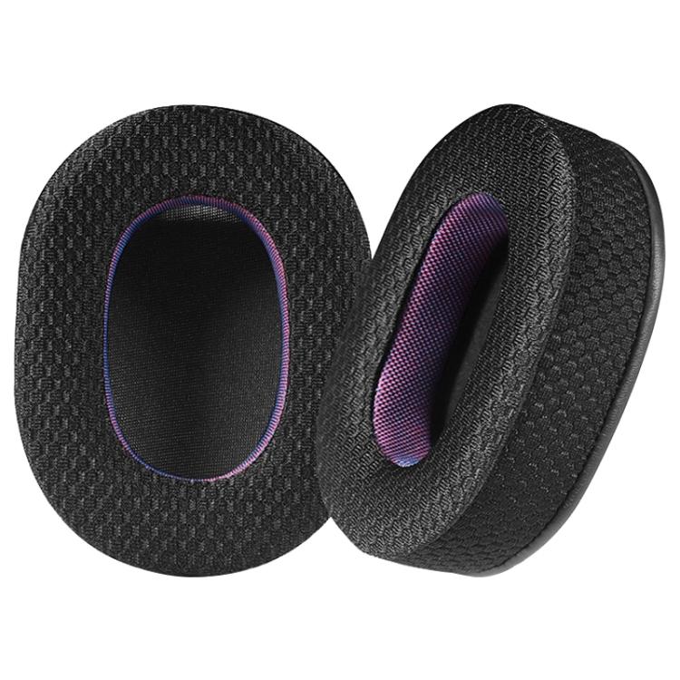 2pcs Mesh Earphone Replacement Earpads Pads For Sony INZONE H9 / H7 / WH-G900N - Black Purple