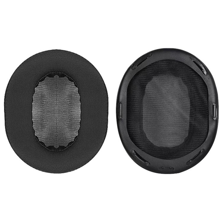 1 Pair Ice Silk Cloth Earphone Replacement Earpads Pads For Sony MDR-1A / MDR-1ADAC - Black