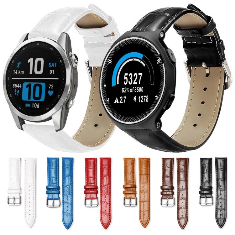 For Garmin Fenix 8/7X/6X/5X 26mm 22mm xDfind Bamboo Texture Pin Buckle Leather Watch Band
