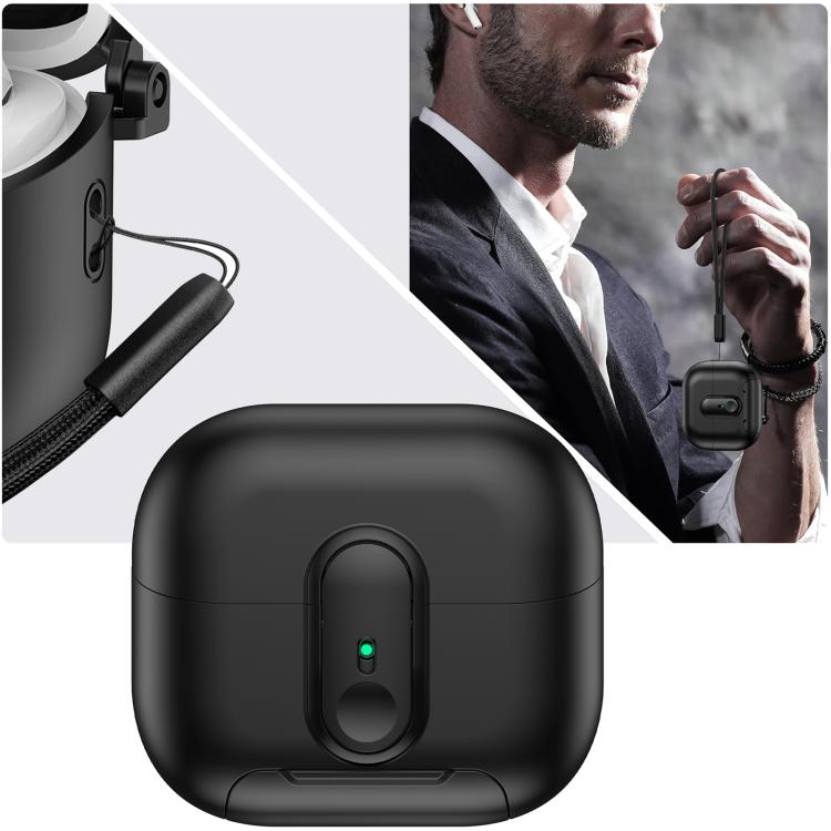 For Samsung Galaxy Buds3 / Buds3 Pro One-piece Holder Wireless Earphones Case with Lanyard