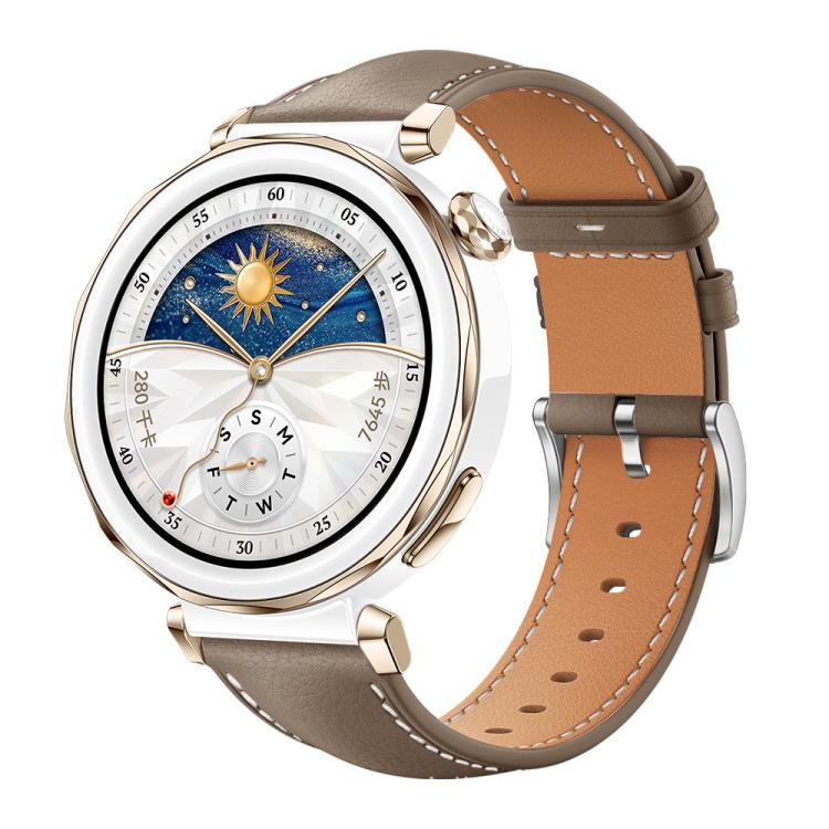 22mm For Huawei Watch GT5/GT5 Pro/4/4 Pro xDfind Flat Head Black Shark Fine Grain Leather Watch Band