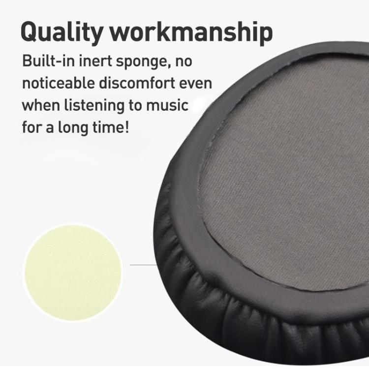 2pcs Ice Silk Cloth Earphone Replacement Earpads Pads For Sony MDR-1AM2 - Black