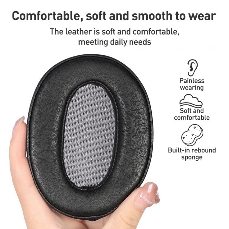 2pcs Lambskin Earphone Replacement Earpads Pads For Sony MDR-1AM2 - Black