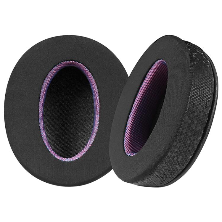 2pcs Magic Ice Skin Earphone Replacement Earpads Pads For Sony WH-CH710N / WH-CH720N - Black Purple