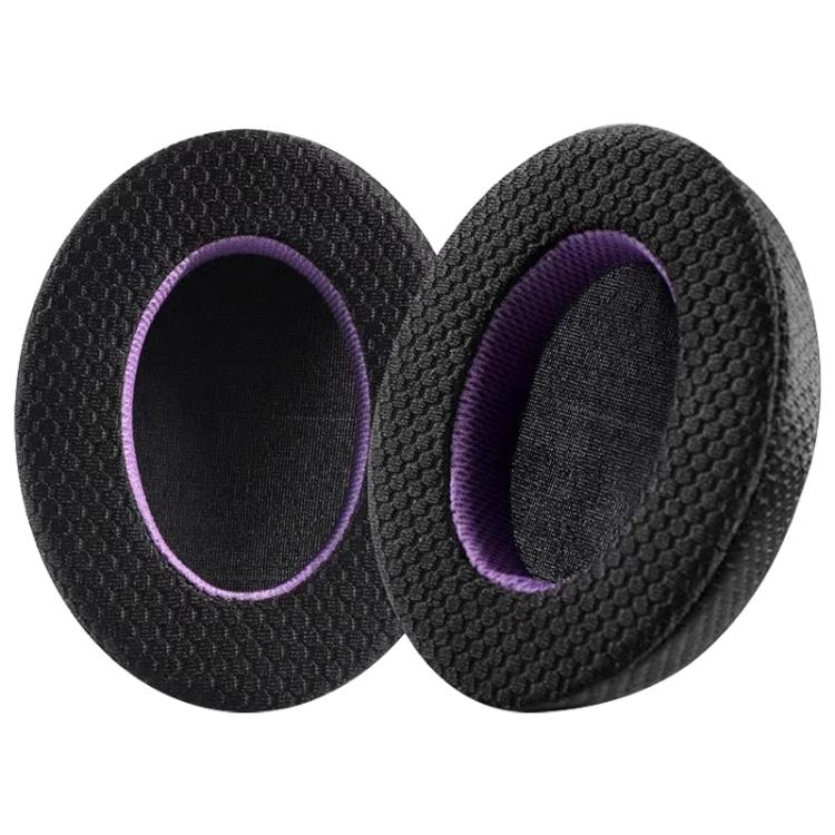 2 Pack Breathable Mesh Earphone Replacement Earpads Pads For Sony WH-XB910N - Black Purple