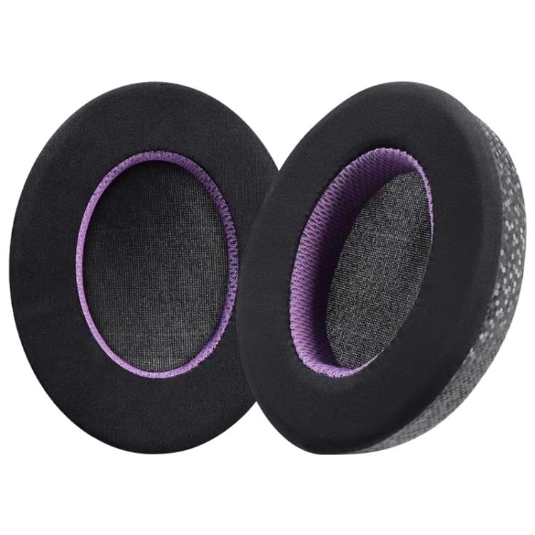 2 Pack Magic Ice Skin Earphone Replacement Earpads Pads For Sony WH-XB910N - Black Purple