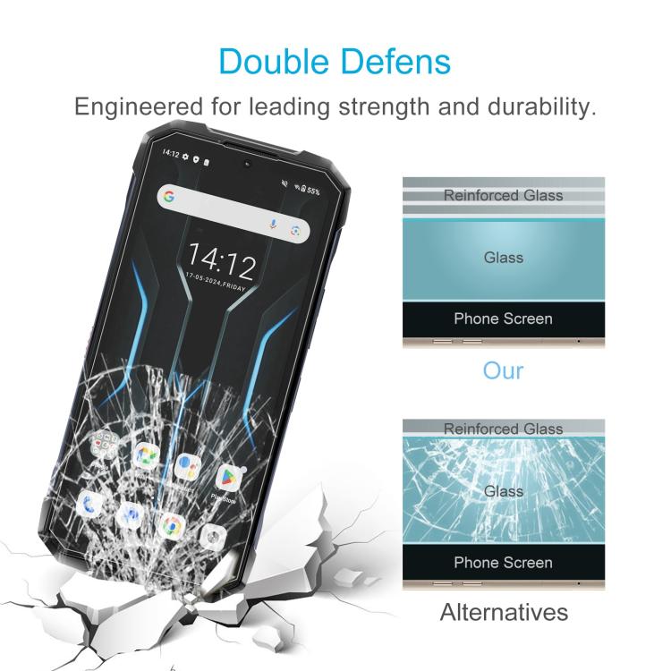 For HOTWAV Cyber 16 Pro 10pcs 0.3mm High Aluminum Tempered Glass Film