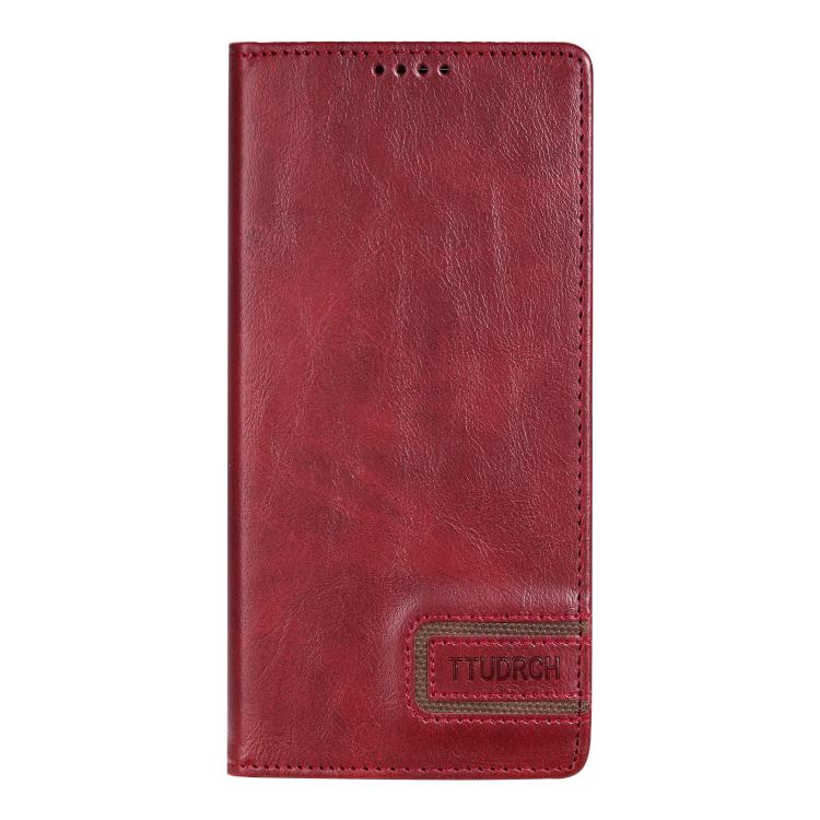 For Samsung Galaxy A17 5G TTUDRCH RFID Retro Texture Magnetic Leather Phone Case