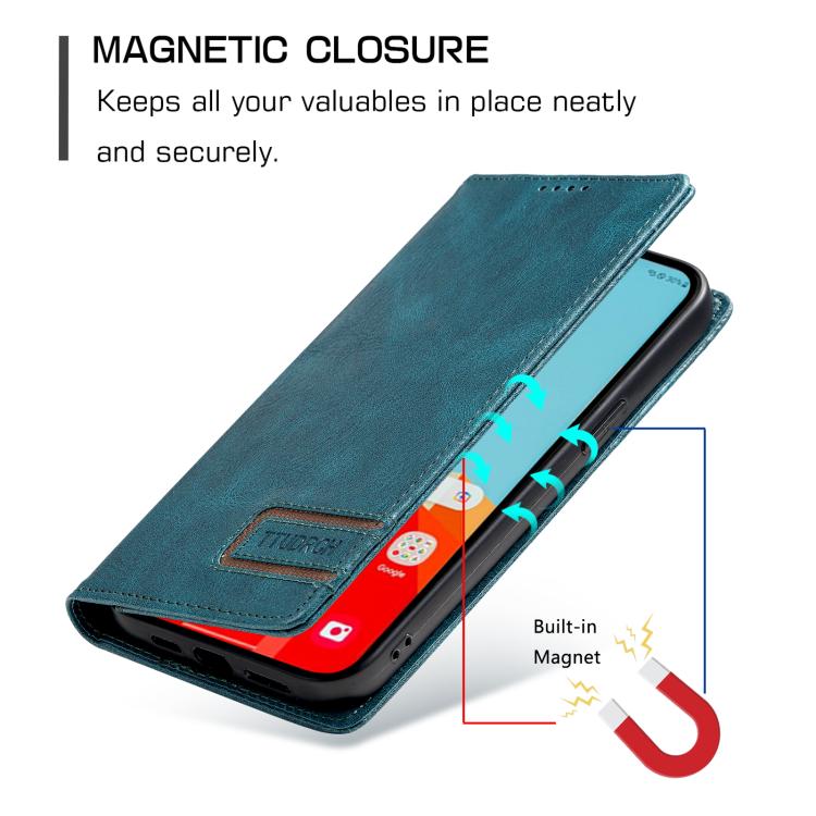 For Samsung Galaxy A17 5G TTUDRCH RFID Retro Texture Magnetic Leather Phone Case