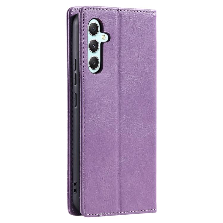 For Samsung Galaxy A17 5G TTUDRCH RFID Retro Texture Magnetic Leather Phone Case