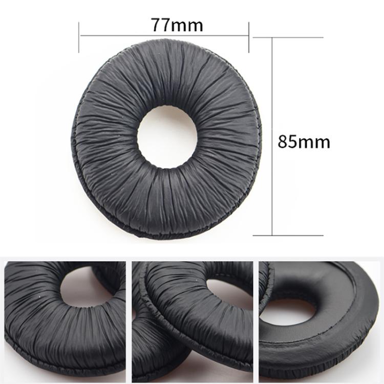 2pcs Insert Replacement Earpads For Panasonic RP-DJ1200 / RP-DJ1205 / RP-DJ1210, Material:Frog Leather - Black